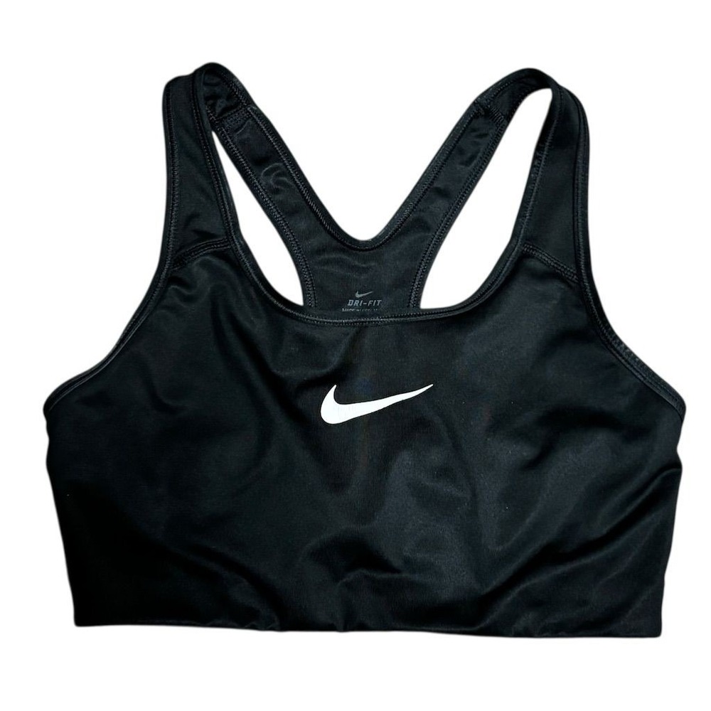 Nike Women's Dri-FIT Swoosh Sports Bra Black Medium Gym Yoga